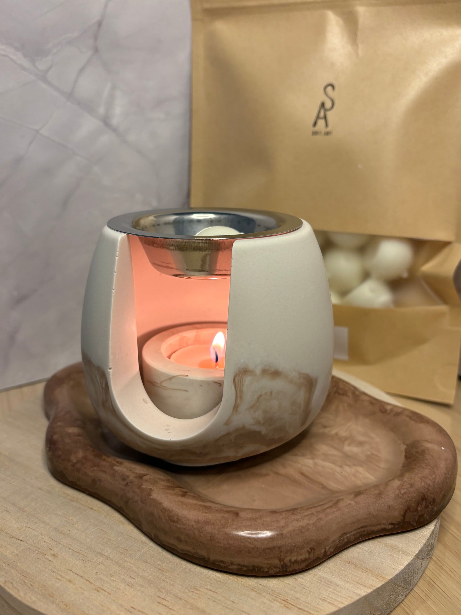 Peças decorativas e velas